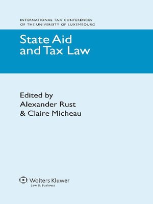 cover image of State Aid and Tax Law